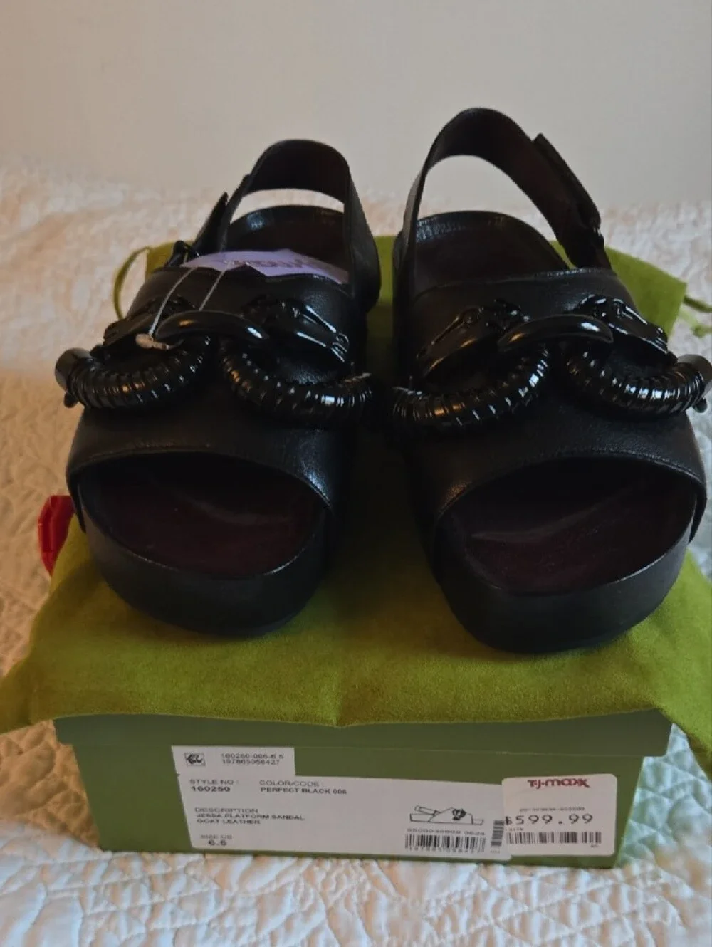 Tory Burch Black  Slingback Womens Sandals NWB